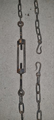 Stahlkette mit haken - mit, haken,