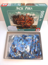 Innen wie neu: 1000 Teile Puzzle Schmidt Fliegende Stadt Jacek Yerka 59512