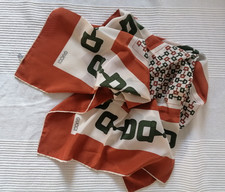 GUCCI Seidencarrée Authentic Vintage weiß, braun, grün 84x84cm