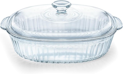 3qt glas auflaufform mit - glas,