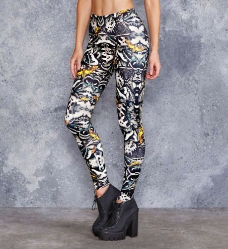 Black milk legging dark - legging, moth
