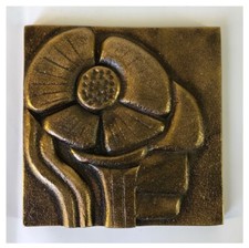 Stoßgriff aus massiver - , bronze