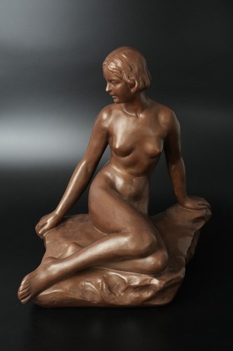 Xxl keramikfigur art deco - keramikfigur,