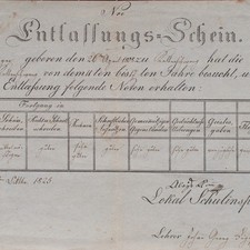 Entlaßschein Abschluss