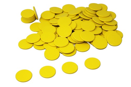 Spielchips gelb - , (100