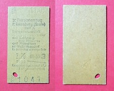 Fahrkarte Fahrschein Eisenbahn von 1941 NAUMBURG Saale - Langeneichstädt ( 30292