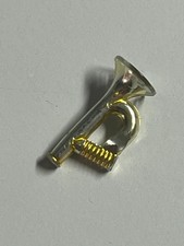 1 Stck. Lego Chrome Gold Minifigure, Utensil Musical Instrument, Bugle / Trumpet