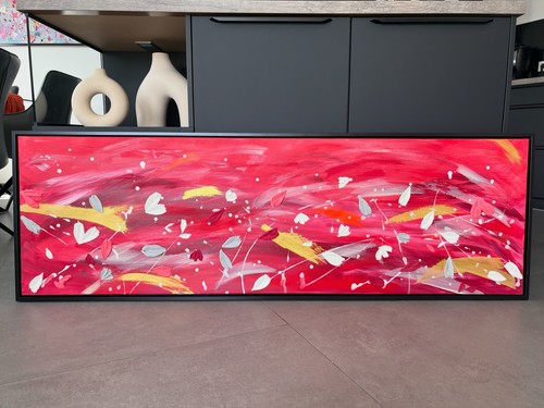 Abstraktes acrylgemälde auf - abstraktes,
