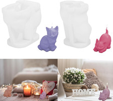 2 Stück Silikonform Katzen