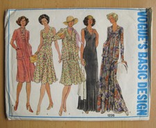 Retro Vintage Schnittmuster Vogue 1226  Basic Design Kleid Jacke Size 16