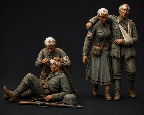 Nurses and wounded - , german