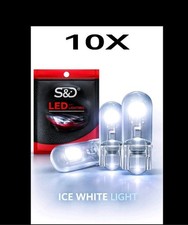 10x GLAS T10  W 5W 6000K 360°