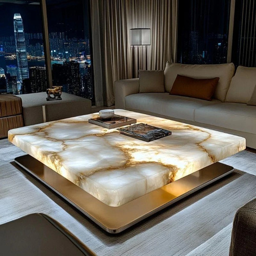 Couchtischplatte aus weißem