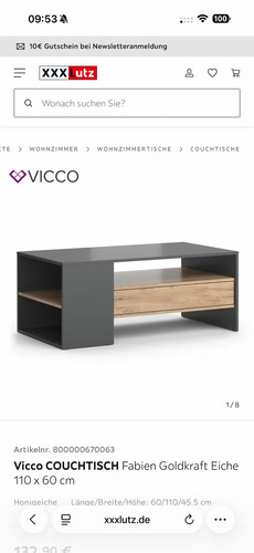 Couschtisch vicco - couschtisch,