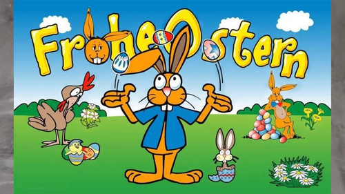 Fahne flagge ostern frohe - flagge, ostern-frohe
