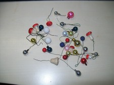 alte Kugel Pilz Gansfederbaum Federbaum Hänger Glas Christbaumschmuck Watte #tro