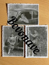 3x Foto BMW 321 mit Frau Auto