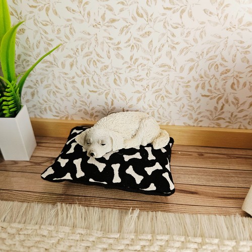 Puppenhaus hundebett miniatur - puppenhaus,