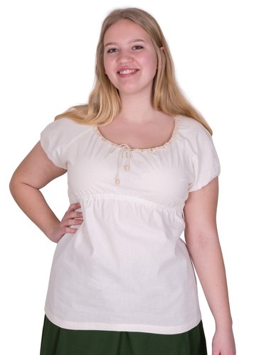 Mittelalter kurzarm bluse - mittelalter, kurzarm-bluse