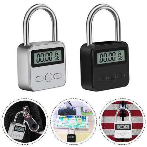 Metall timer schloss lcd - metall-timer,