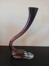 Glasvase Schwanenhals gebogen