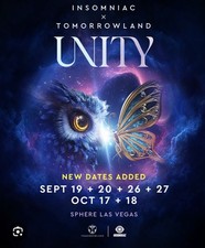 INSOMNIAC X TOMORROWLAND SPHERE LAS VEGAS 18.10.25 2 Tickets