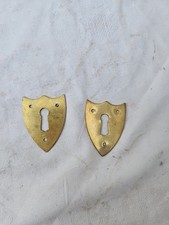 Beschläge Biedermeier Schlüsselschilder Messing für Tür Schubladen Antiker Möbel