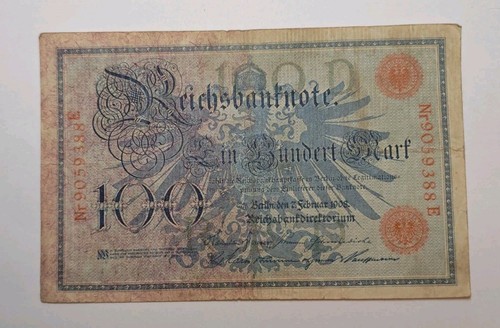 Reichsbanknote 100 einhundert - reichsbanknote,
