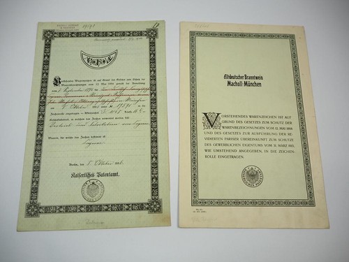 Patent urkunde macholl - patent,