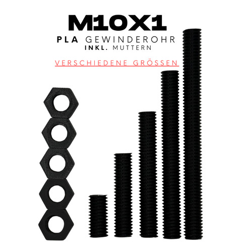 Lampenrohr m10x1 100mm - m10x1, 20-100mm