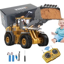 Ferngesteuertes Baufahrzeug Bagger mit Schaufel LED Licht Sound RC Spielzeug Neu