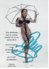 Signierte Autogrammkarte Jana B Bach Bundfuss 10 x 7,5 cm