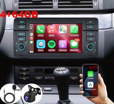 4+64GB Für BMW E46 3er 318 320 325 M3 Carplay Android 13 Autoradio GPS + Kamera
