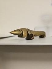 vintage brass bottle opener, Dachshund dog Dackel WALTER BOSSE 1950er Bronze