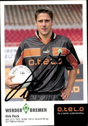 Autogrammkarte fußballer dirk - autogrammkarte,