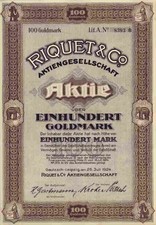 Riquet & Co AG 1924