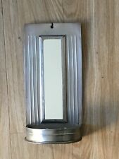 Wandkerzenhalter aus Metall + Spiegel  -  Trademark Living®