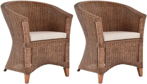 Set rattansessel ken - set/2,