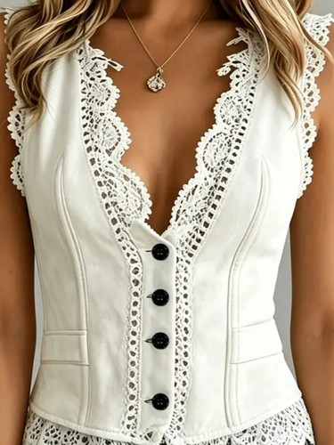 Damen weste bluse 44 - bluse, xl,