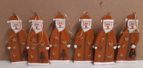 6er set weihnachtshänger - 6er,