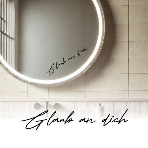 Aufkleber glaub dich - glaub, |