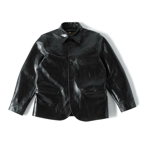 Rrl horsehide leather car - horsehide,