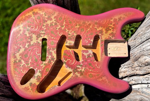 Strat pink paisley ash - strat,