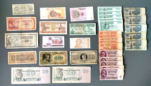 Welt banknoten sammlung - 34,