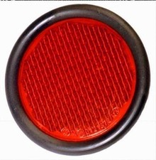 Rückstrahler rund rot 50 mm