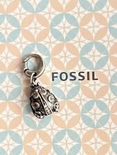 Fossil Charm Anhänger Bettelarmband „Marienkäfer“ mit Glitzer