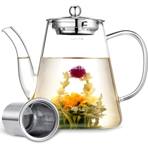 Glas teekanne 1200ml - teekanne,,