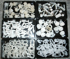 Konvolut Gardinenhalter Stopper Aufhänger Haken Silber Clips Ringe Klammer