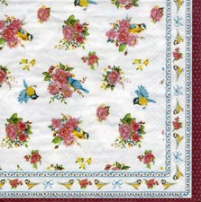 3 Servietten ~ Blumen, Rosen