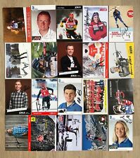 20 original Autogrammkarten